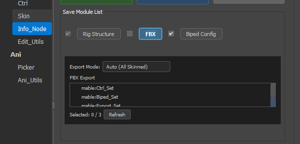 Save Module — FBX