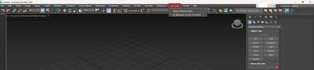 OS Tools menu after restart