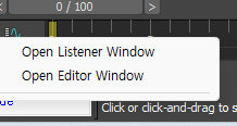 Right-click the mini listener to open the editor