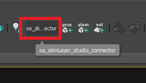 Connector button on toolbar