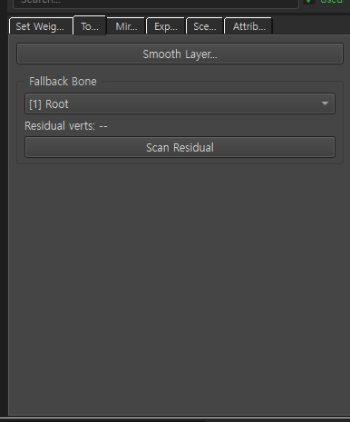 Tools tab